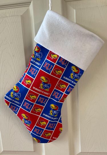 Discover Kansas Jayhawks Christmas Stocking