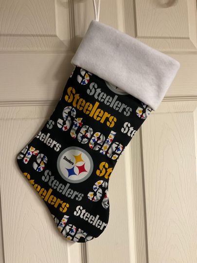Discover Pittsburgh Steeler Christmas Stocking