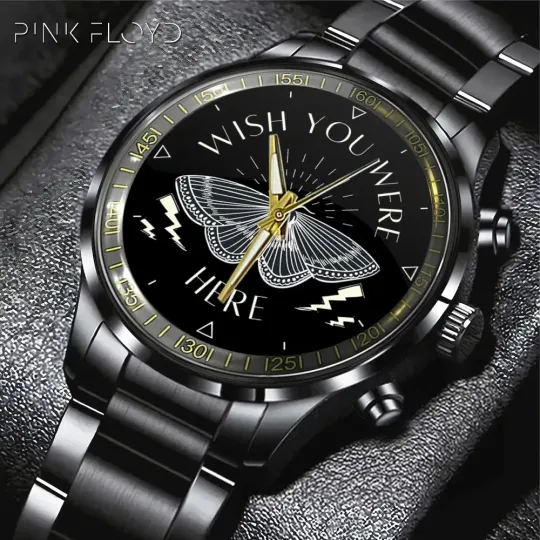 Discover Classic Rock-Inspired Black Stainless Steel Watch – Men’s Luxury Band
