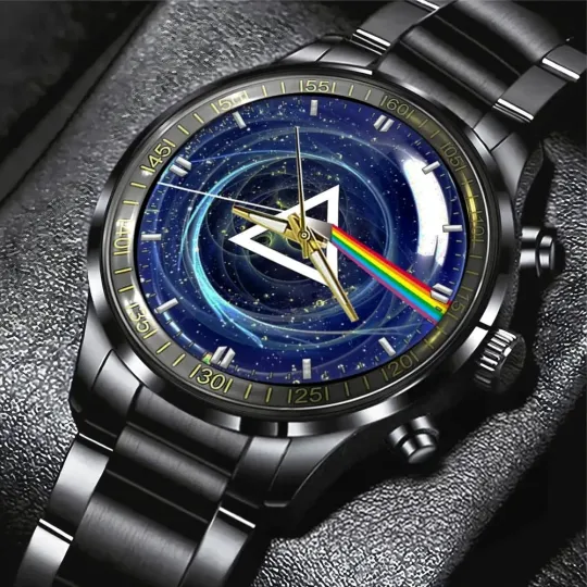 Discover Classic Rock Inspired Black Stainless Steel Watch – Music Lover Gift Timepiece