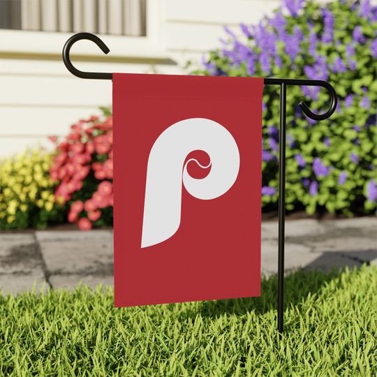 Discover Philly Sports Baseball Garden & House Banner Flag - White on Red w/