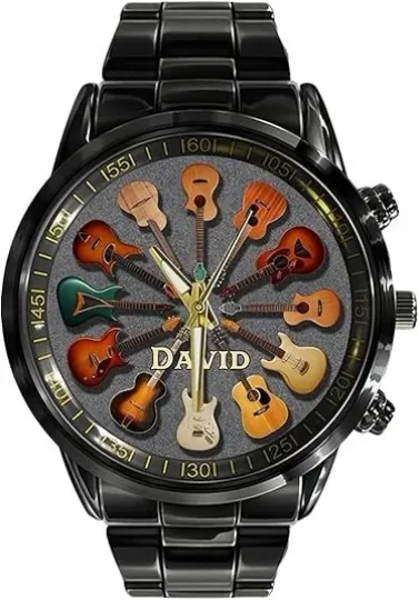 Discover Personalized guitar watch for music lovers, guitar watch for man, christmas gift