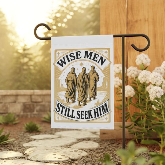 Discover Wise Men Still Seek Him Garden Banner, Christmas Holy Night House Flag, Religious Yard Sign