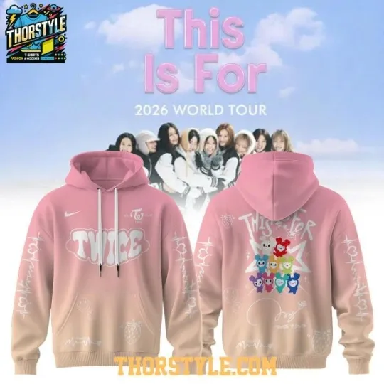 Discover TWICE 2026 World Tour This Is For Once 3D Print Hoodie Unisex