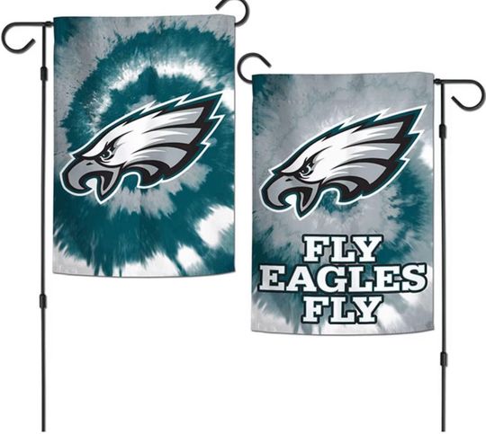 Discover Brand New football Football Team Garden Flags Philadelphia Eagles Tie Dye Fly Eagles Fly Bird Decorative Yard Flag Double Sided Eagles Flag