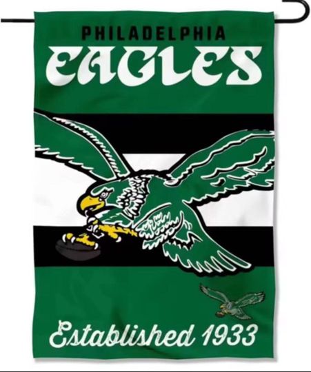 Brand New football Football Team Garden Flags Philadelphia Eagles Kelly Green Garden Flag Eagles Decorative Yard Flag Double Sided Eagles Flag