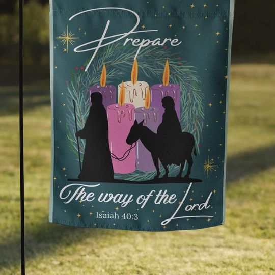 Discover Advent Garden Flag, Catholic Christmas Decor