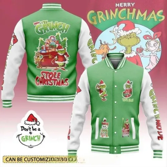 Discover How The funny character Stole Christmas Baseball Jacket