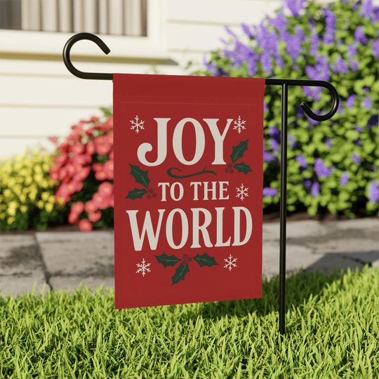 Discover Joy to the World Christmas Garden Flag: Christian Holiday Decor