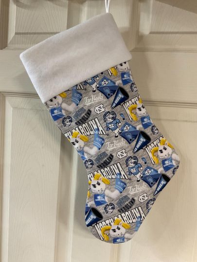 Discover NC tarheels  Christmas Stocking