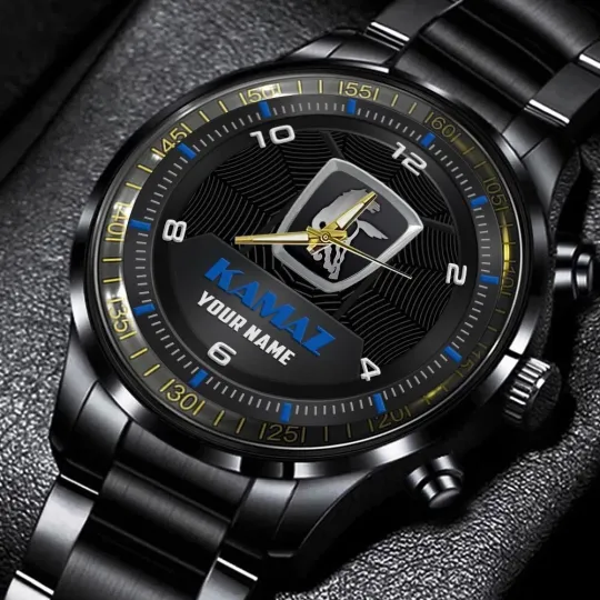 Discover Kamaz Stainless Steel Watch-personalize name