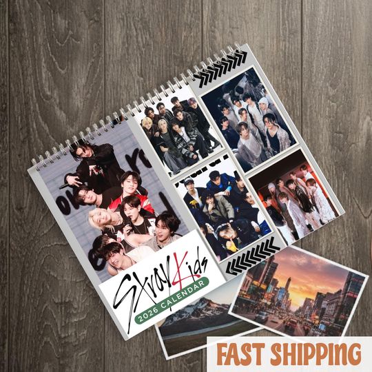Discover Stray 2026 Wall Calendar, Kpop Kids Calendar, SKZ Photo Calendar for Fans, Kpop Idol Wall Decor, Gift for Stays