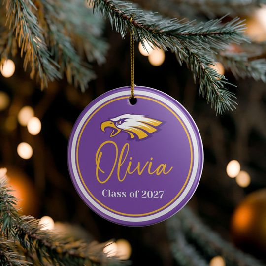 Discover Avon Eagles Custom Name Ornament: Class of Ornament