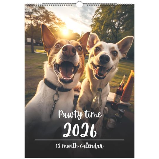 Discover Dog Lover Wall Calendar 2026: Cheerful Puppy Art