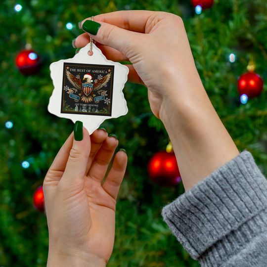 Discover Patriotic Ceramic Ornament, American Eagle, Holiday Decor