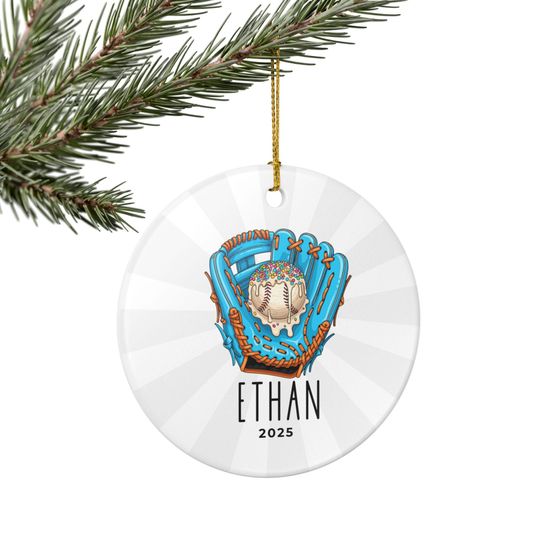 Discover Personalized Baseball Ornament, Custom Sports Decoration, Unique Gift for Athletes, Holiday Keepsake, Sports Fan Decor