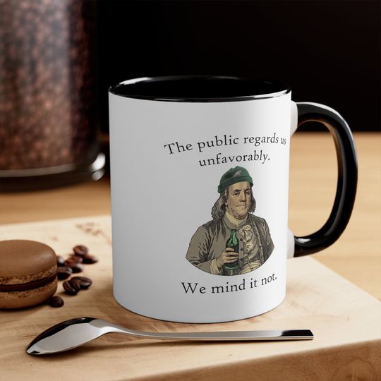 Ben Franklin Eagles Accent Coffee Mug, 11oz