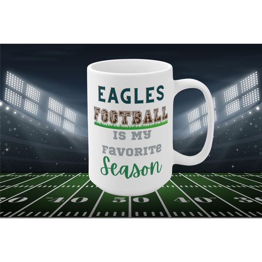 Discover Eagles Football Mug: Philadelphia Fan Gift, Game Day Coffee Cup