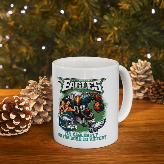 Discover Philadelphia Eagles Ceramic Mug: football Fan Gift, Game Day Tailgate 11OZ