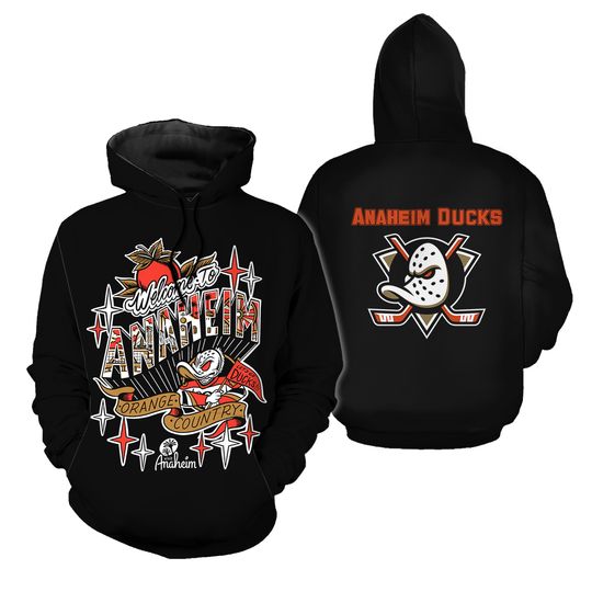 Anaheim Duck Welcom To Anaheim Limited Edition 2025 New 3D Hoodie