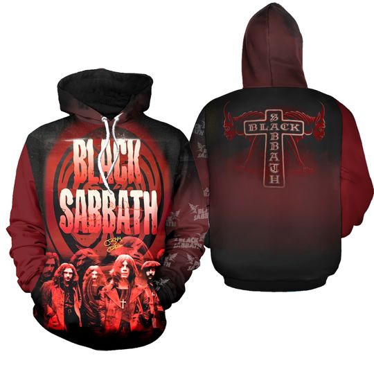 Black Sabbath 3D Ll Over Printed Hoodie