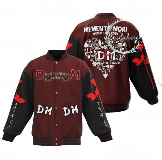 Discover Depeche Mode Memento Mori World Tour Baseball Jacket