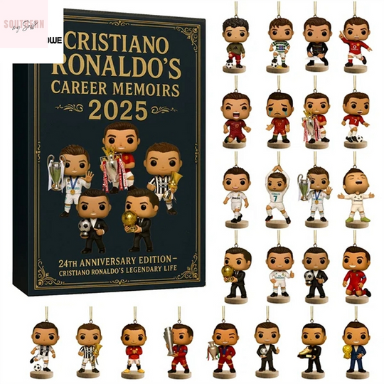 Discover Cristiano Ronaldo Career Memoirs Acrylic Advent Calendar 2025