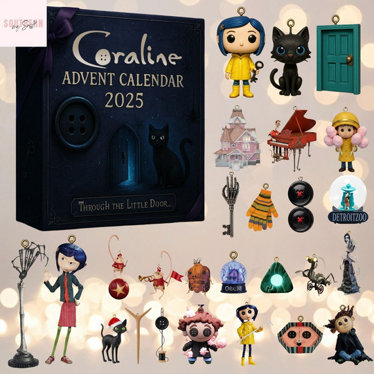 Coraline 2025 Acrylic Advent Calendar Blind Box for Home Decor