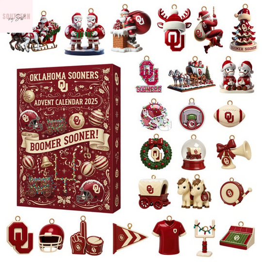 Discover Oklahoma Sooners Boomer Sooner Acrylic Advent Calendar 2025