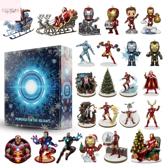Iron Man Advent Calendar 2025 Acrylic Blind Box for Home & Living Decor
