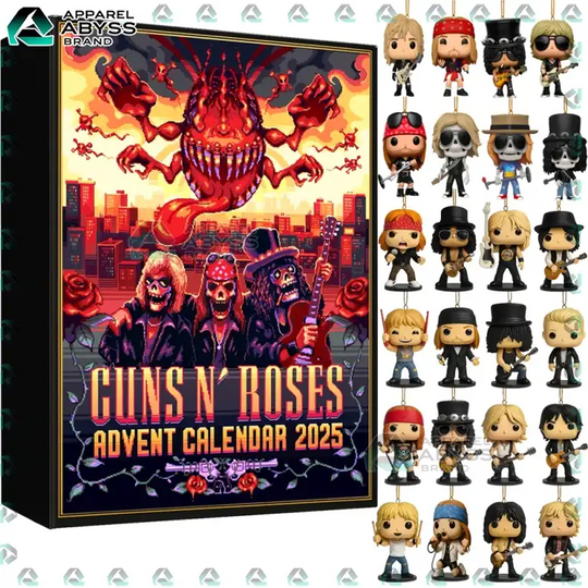 Discover Guns N Roses Acrylic Advent Calendar 2025 Decor