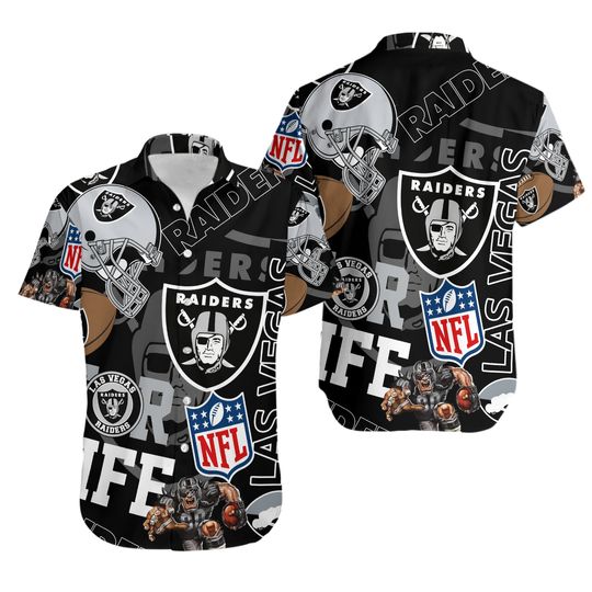 Las Vegas Football For Life Hawaiian Shirt, Gift for Fan