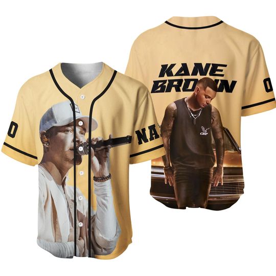 Kane Brown Baseball Jersey, Personalized Kane Brown Tour Jersey,Kane Brown 2025 Shirt, Kane Brown Shirt, Kane Brown Tee