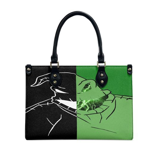 Personalized Oogie Boogie Leather Handbag, The Nightmares Lover Leather Bag Gift