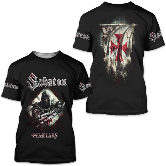 Sabaton Templars 2025 Limited Edition 3D T-Shirt