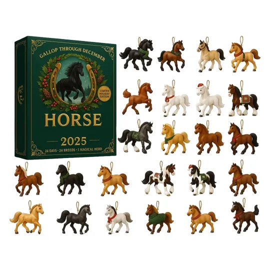 Discover Advent Horse Calendar 2025 Christmas 2d Pendant Decor 2025 Horse Incredible