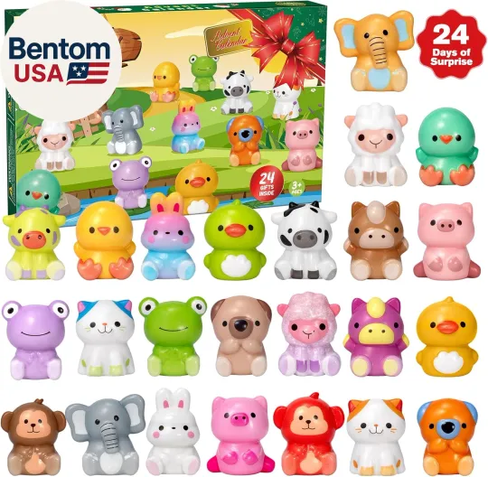 Discover Advent Calendar 2025 Kids with Slow Rising Squishy Toys, 24 Days of Surprise Cou