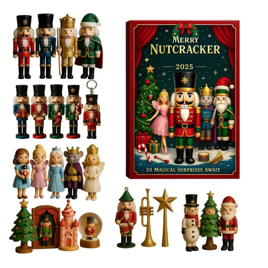 Merry Nutcracker Advent Calendar 2025, 24-Day Christmas Countdown Calendar