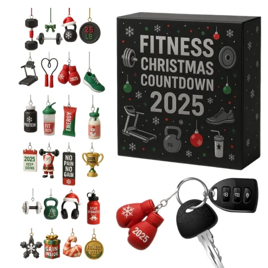 Discover Gym Advent Calendars  24 Days Christmas Countdown  2D Acrylic Ornament
