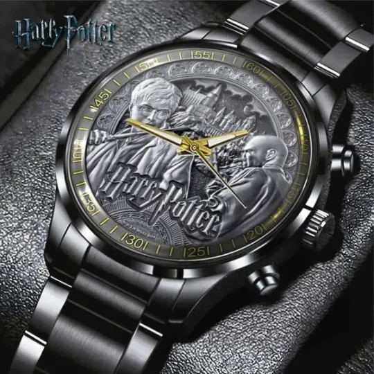 Discover Harry Potter Black Stainless Steel Watch 2025, Gift for fans
