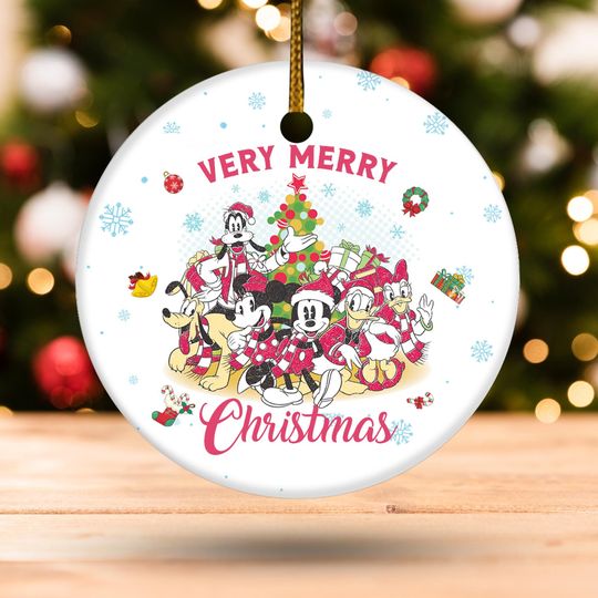 Discover Disney And Friends Ornament, Mickey And Friends Ornament, Merry Christmas Disneyworld Ornament, Christmas Tree Decorate Disneyland SJ2E15