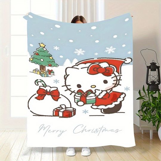 Sanrio Hello Kitty Christmas Elf Fleece Blanket