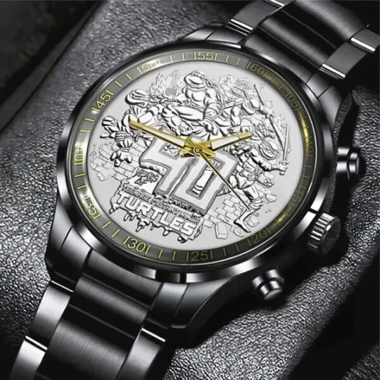 Discover Teenage Mutant Ninja Turtles Black Stainless Steel Watch Gift
