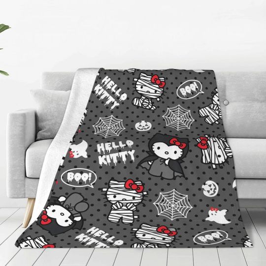 Hello Kitty Halloween Fleece Blanket