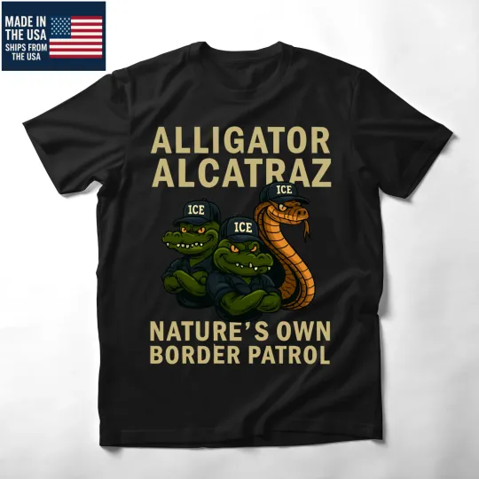 Discover Alligator Alcatraz Ice Natures Own Border Patrol Unisex T-Shirt