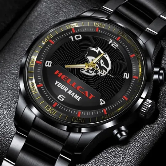 Discover Hellcat Stainless Steel Watch, Gift For Dad, Christmas Gift