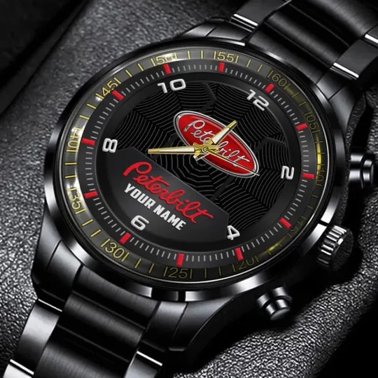 Peterbilt Stainless Steel Watch, Gift For Dad, Christmas Gift