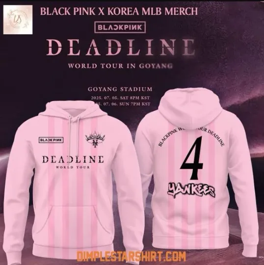 Discover Blackpink1 Mix Ny Yankees Deadline World Tour 3D Hoodie