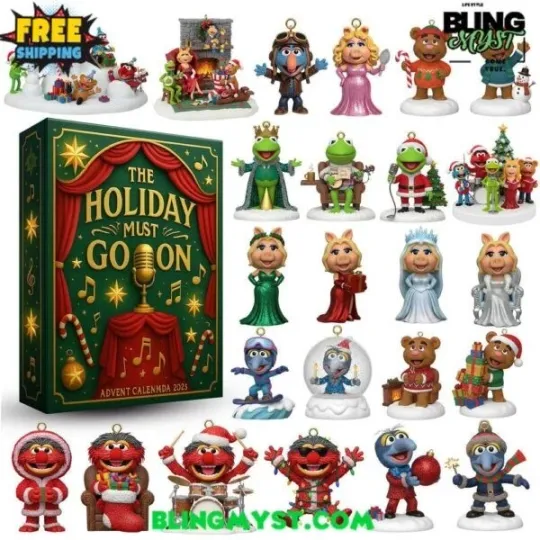 Discover Muppets Holiday 2d Advent Calendar Acrylic Box Christmas Decor