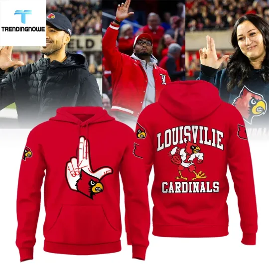 Discover Louisville Cardinal L Hand Sign 3D Hoodie Unisex Fan Gift